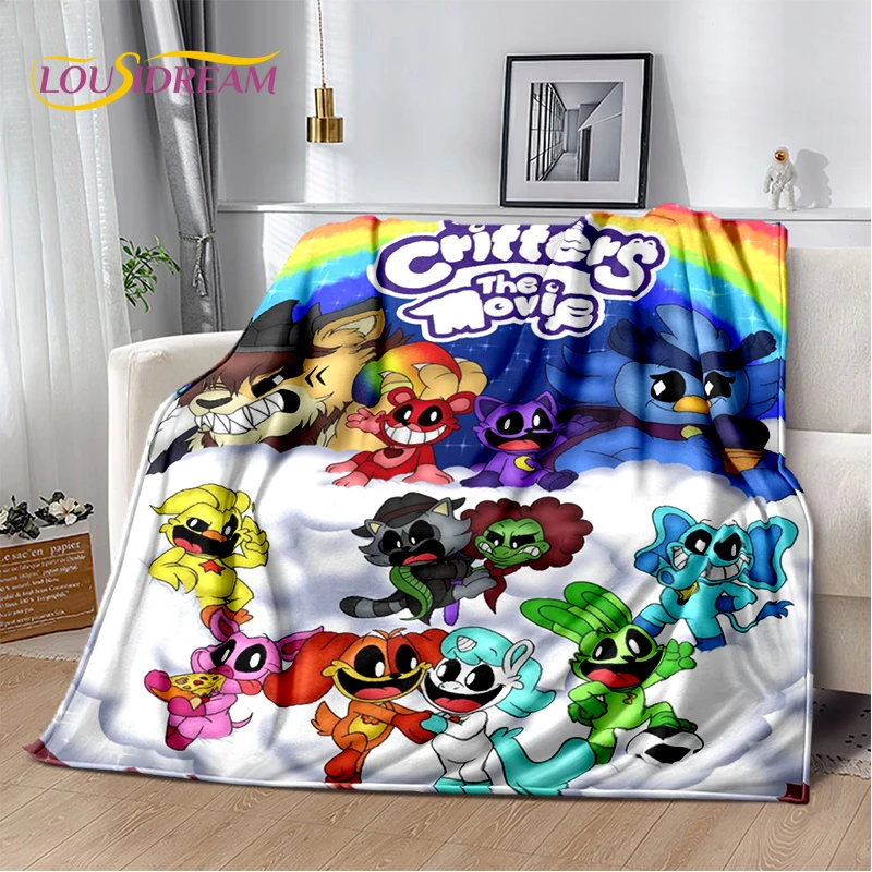 Cartoon Smiling Critters Catnap Bobby Cute Soft Blankets,Throw Blanket Comfortable Blanket for Picnic Beds Sofa Home Kids Gifts