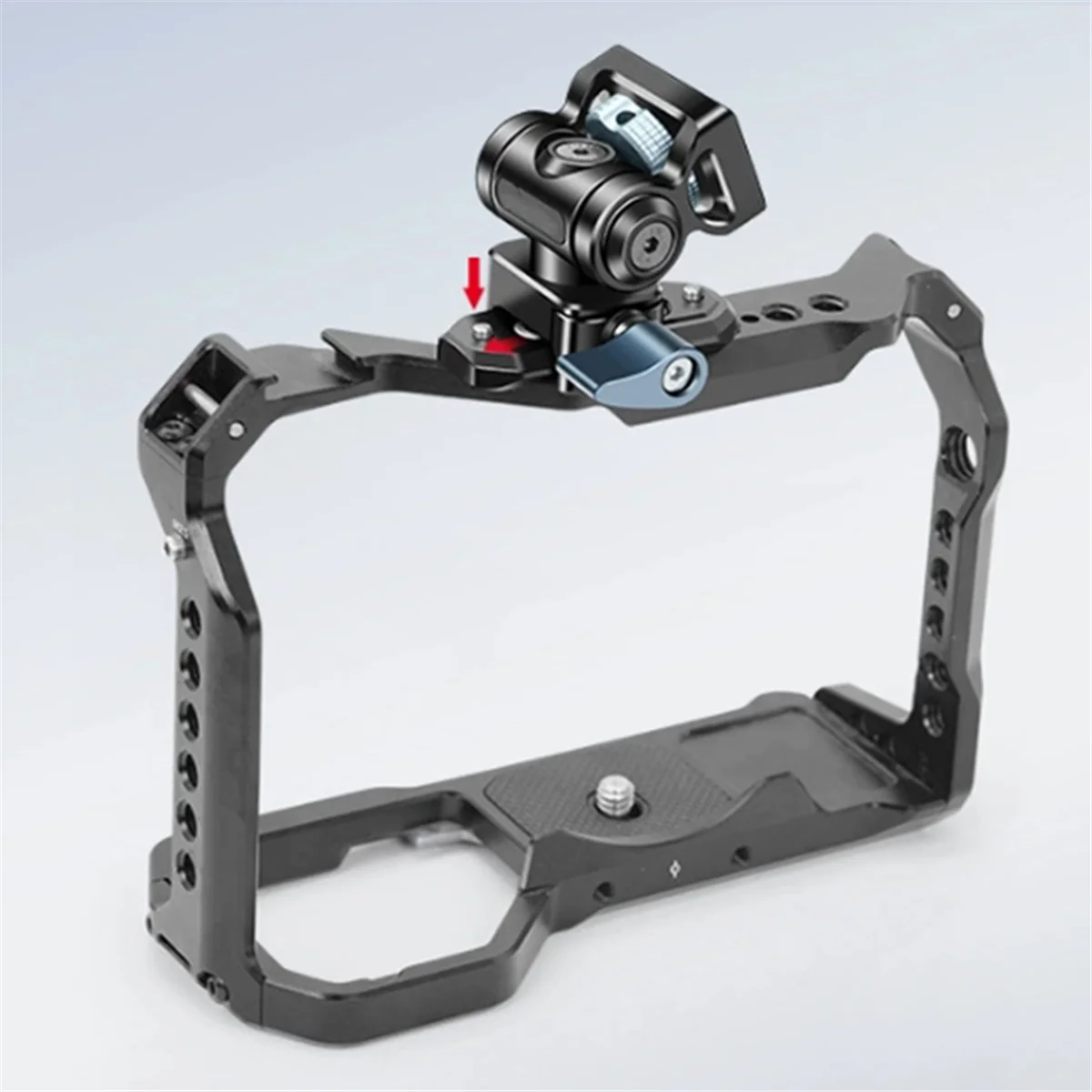 AA87C Abrazadera universal Nato Cámara de liberación rápida Soporte de montaje para monitor de campo Rotación 360 180 °   Inclinación para luz de micrófono de teléfono DJI RS