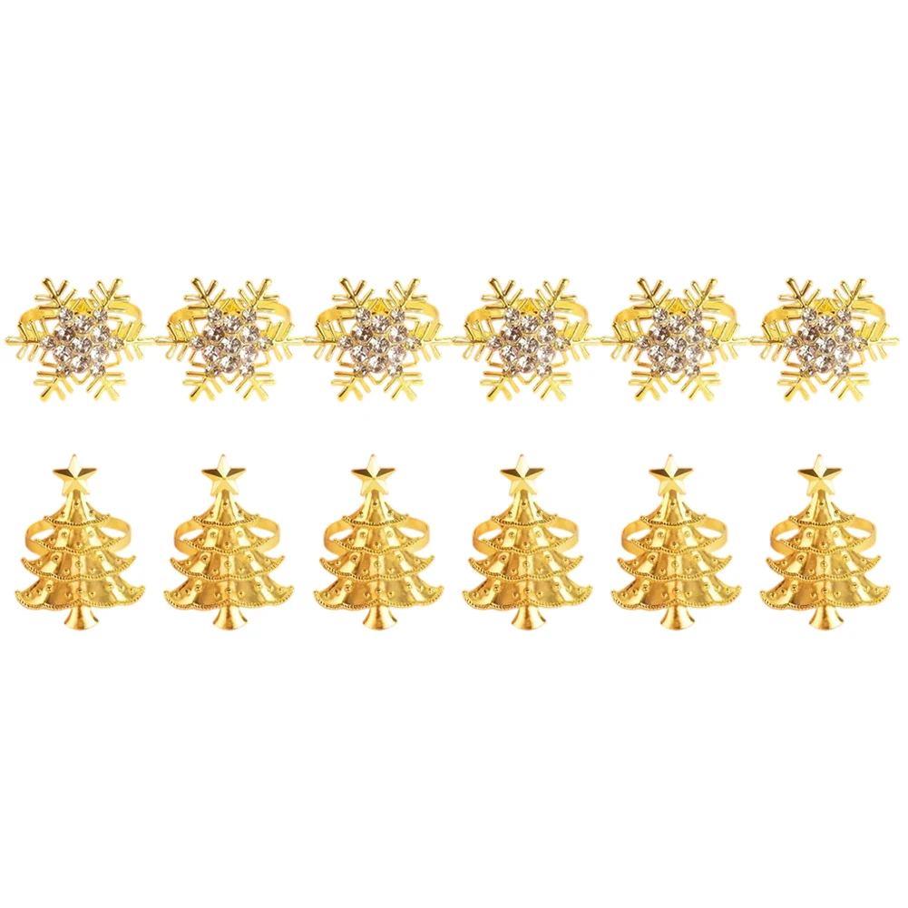 Christmas Themed Napkin Rings Christmas Napkin Rings Creative Table Decor Perfect For Celebrations Robust Alloy Material