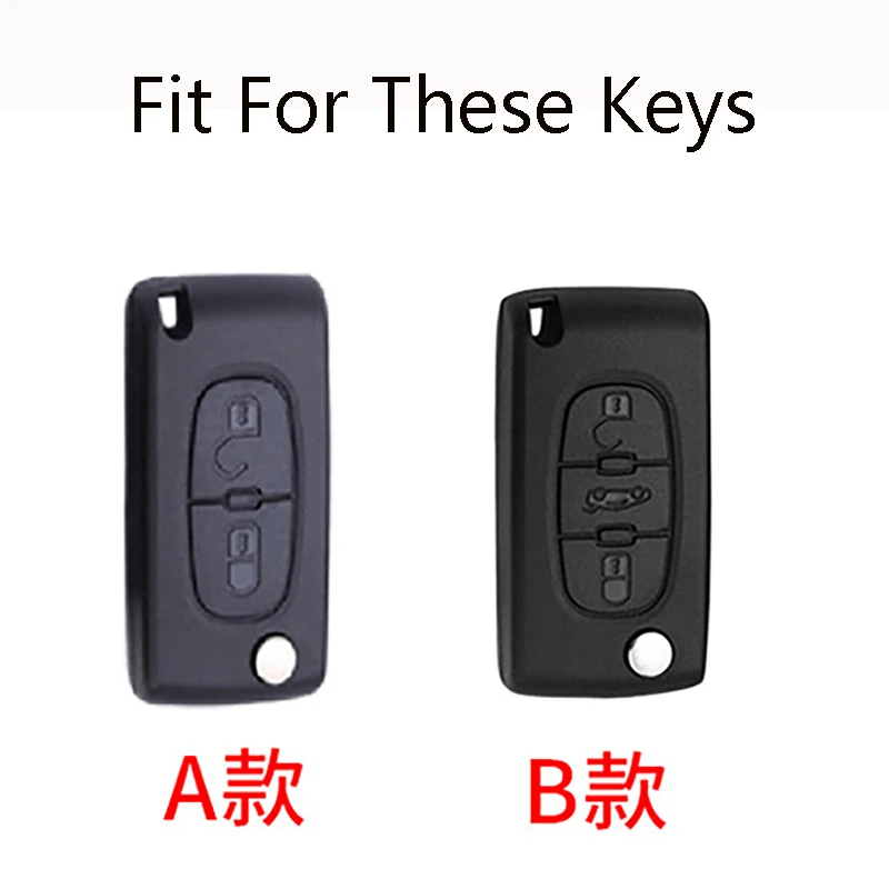 New Zinc Alloy Car Remote Key Case Cover Shell For Peugeot 107 207 307 308 407 607 3008 5008 For Citroen Xsara Picasso C5 C6 C8