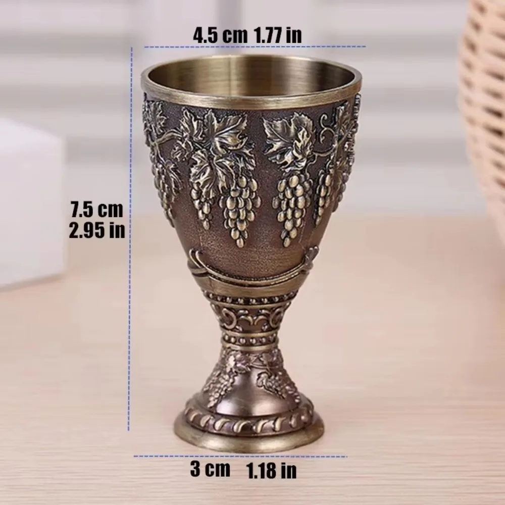 Nouvelles Verres à Vin de Style Européen, Tasses à Spiritueux Rétro en Alliage, Gobelets à Vodka Mini 30ml, Vaisselle, Verres à Liqueur Rouge