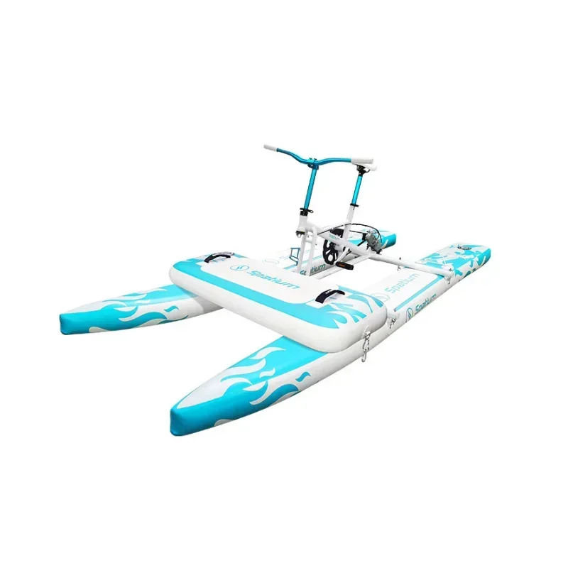 Spatium 2024 New arrival inflatable floating water bike pedal boats for sale