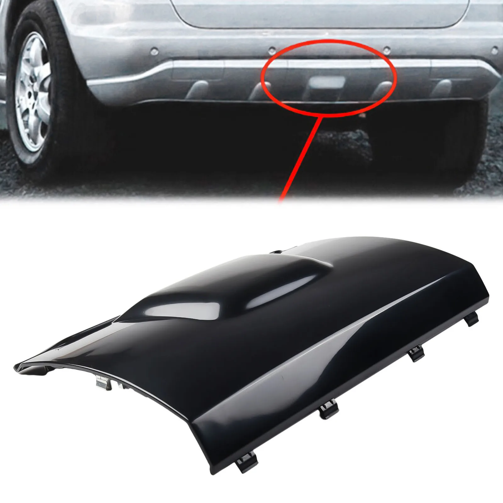 New Sturdy Tow Hook Cover Aut Parts Black Car Accessories Plastic Rear Replacement 1638801105 A1638801105 New Sturdy