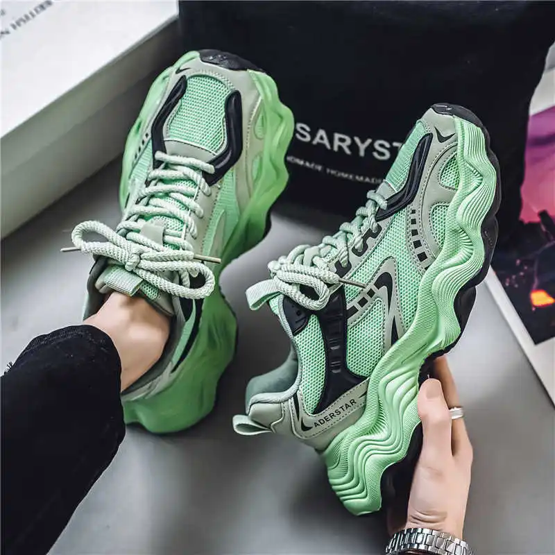 أحذية مسطحة ضخمة أحذية الكاحل أحذية بيضاء منخفضة التمهيد للرجل أحذية رياضية رياضية جميع تقنيات العلامات التجارية المدربين أحذية رياضية