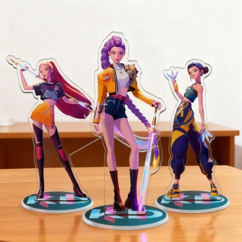 Soporte de personaje K-Pop Demon Hunters, modelo de cazadores de grupo Rumi Ejia Audrey, soporte de exhibición acrílico, decoración de Anime, regalo para niña