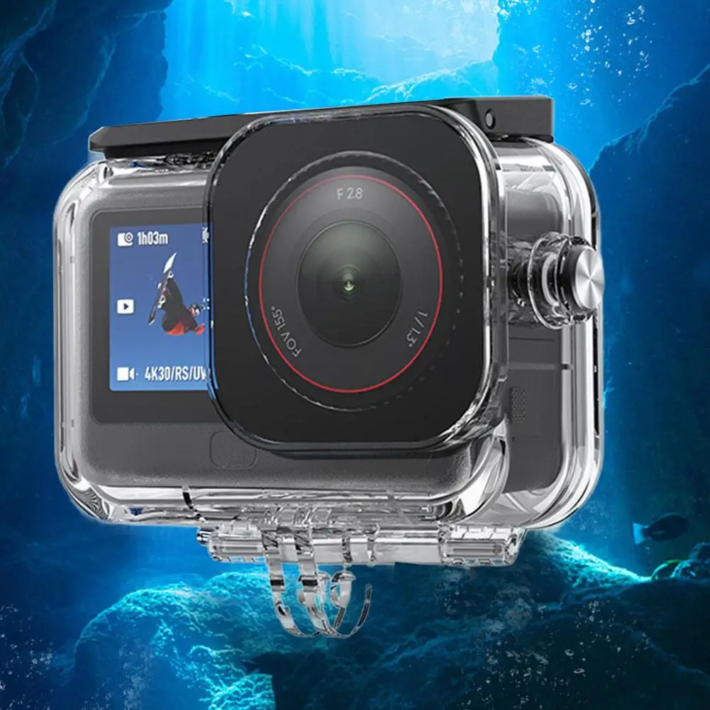 DJI 오즈모 액션 6용 방수 케이스, 수중 60M/45M 다이빙 하우징 커버 (다이브 필터 포함)