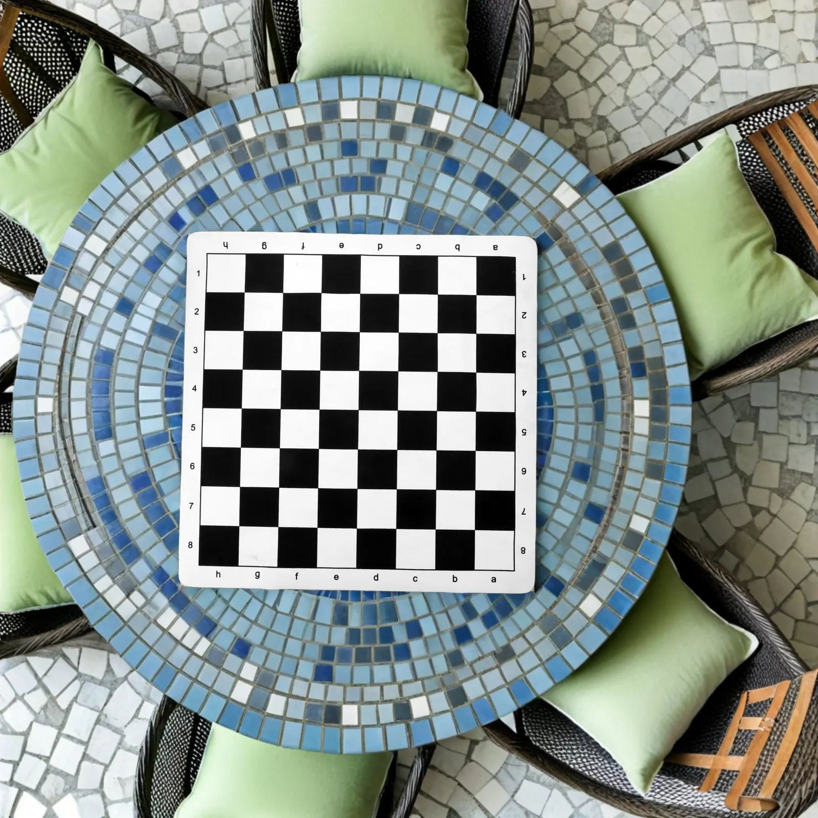 3Pcs Roll Up Dual Sided Folding Chessboard Portable Xiangqi Chinese Chess Board Portable Foldable Game Accessory Mat