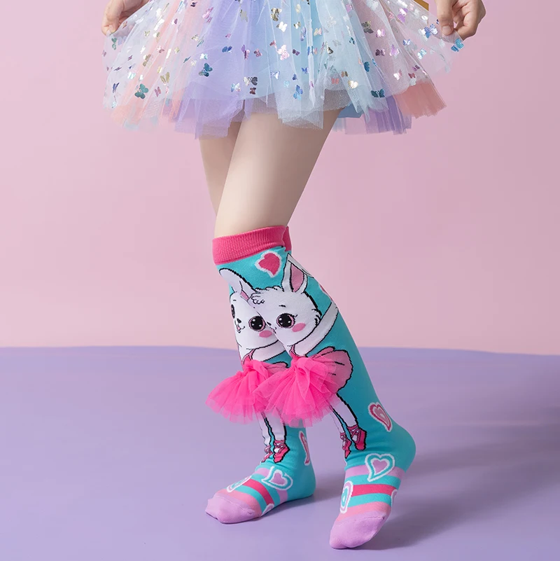 Trendy Cute Kids Over The Knee Socks Vibrant Colorful 3D Stereo Cartoon Pattern Soft Stretchy Boys Girls Daily Outfit Long Socks