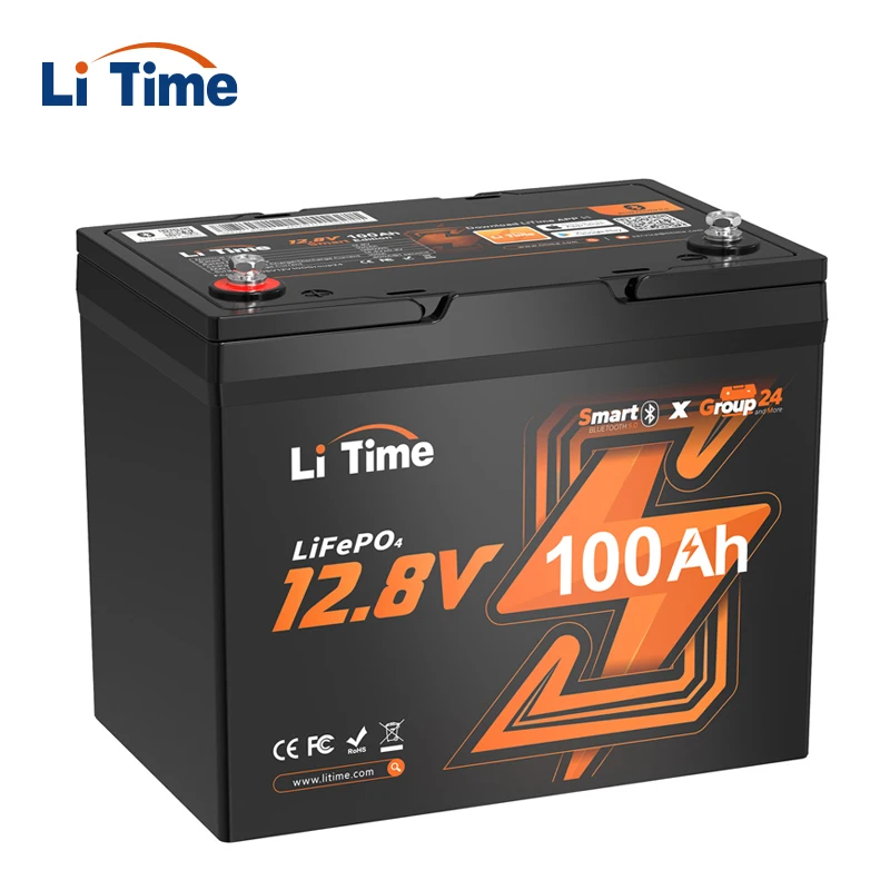 

12V 100Ah Bluetooth Lithium Battery Lifepo4 Free Shipping Deep Cycle Storage System Solar Lithium Ion Battery Pack