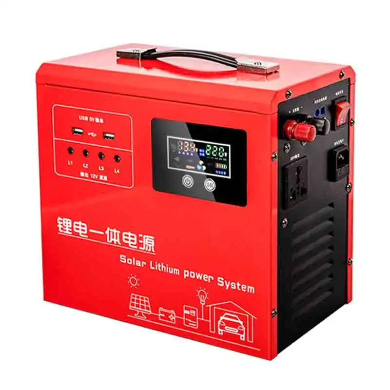 

【Hot】ESG 300w 600w 1000w Portable Inverter Pure Sine Wave Inverter Lithium Battery Power Supply System Solar Generator