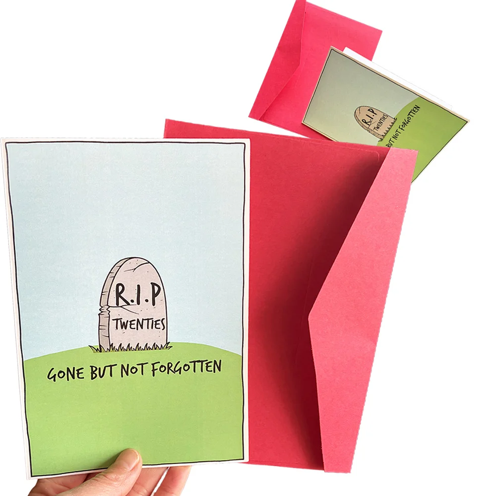 

Funny 30th Birthday Card Him Sarcastic Thirty Birthday Card Women Men 30S Old Birthday Card RIP Twenties Gone But Not Forgotten