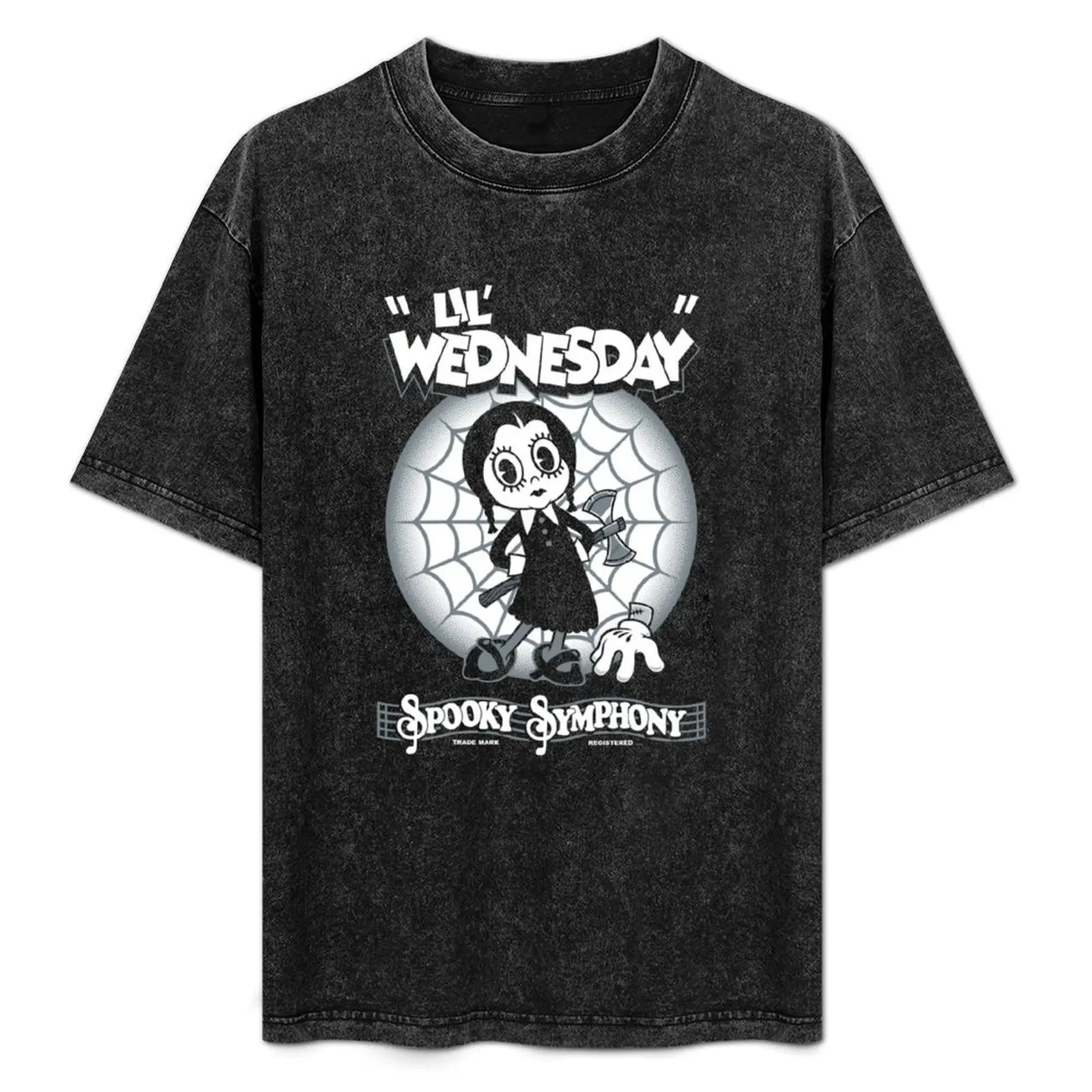 

Lil Goth Girl - Creepy Cute - Spooky Goth - Vintage Cartoon T-Shirt vintage graphic tee Luxury man Men's t-shirts