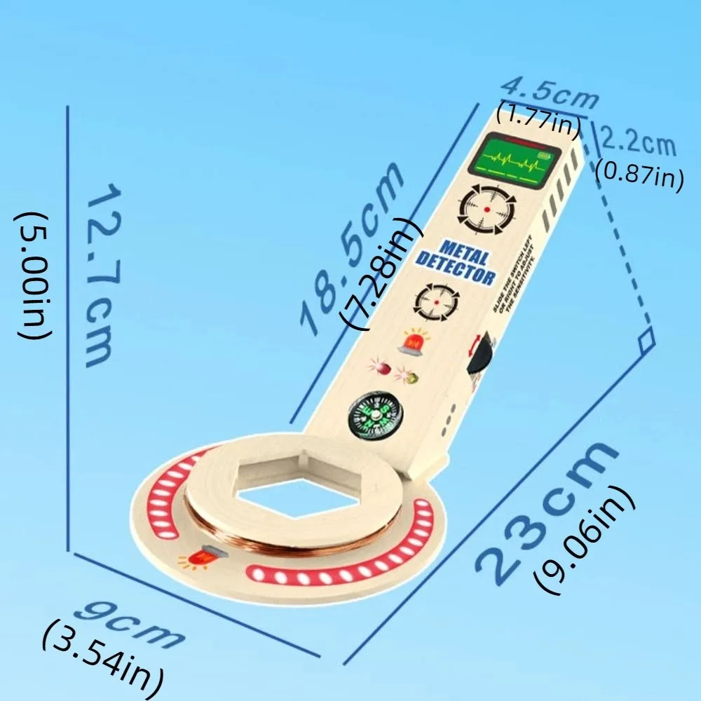 High Sensitivity Metal Detector Toy 360° Scan Multifunctional Scientific Experiment Set Professional Portable