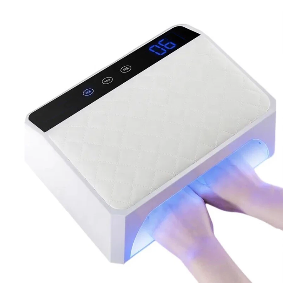 2 in 1 Wall Plug Nail Lamp 178W Gel Polish Dryer Manicure Machine Professional Nail UV LED Lamp for Two Hands