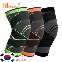 Joelheiras elásticas pressurizadas para homens, joelheira de equitação, equipamentos de ginástica, basquete, voleibol, protetor esportivo, 1 pc