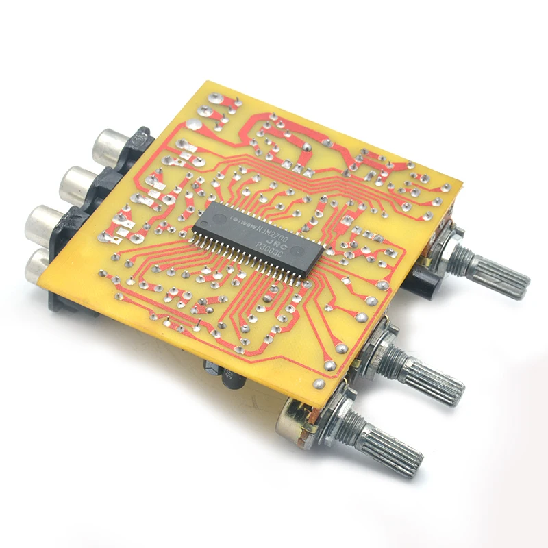 Тональная плата UNISIAN 3D SRS NJM2700 SRS Аудиопроцессор 2,1 канала NJM2700 Аудио предусилитель