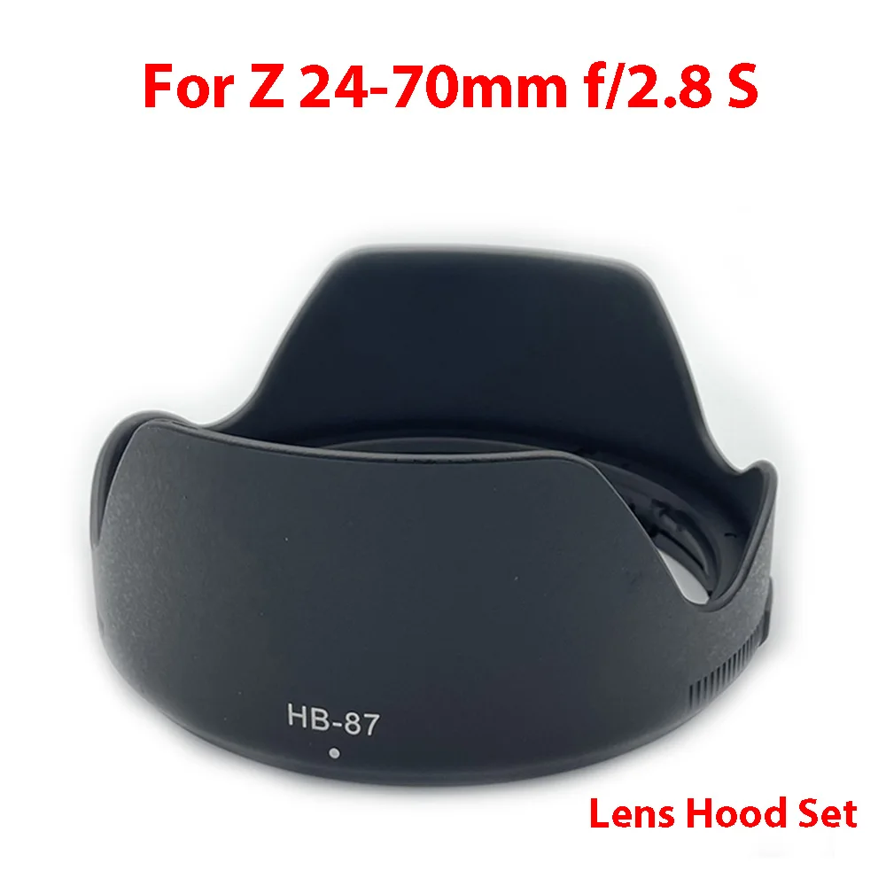 

For Z 24-70mm f/2.8 S HB-87 Reversible Lens Hood Set Prevents Vignetting Camera Accessories