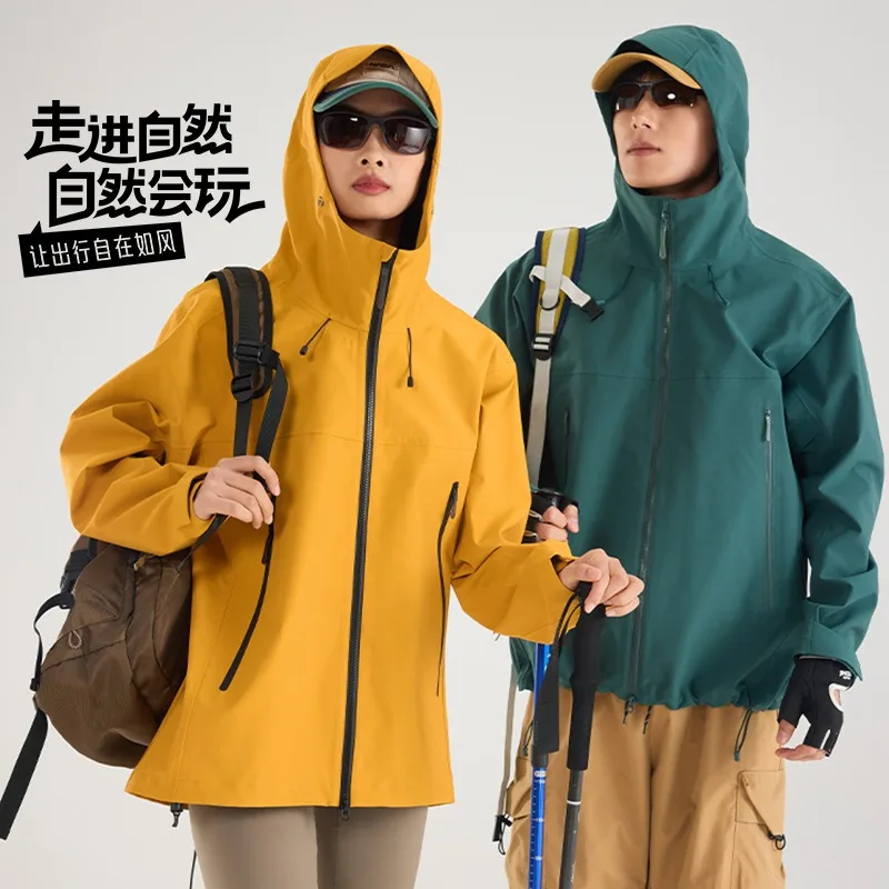 

Жесткая куртка для мужчин и женщин, ветрозащитное водонепроницаемое пальто для треккинга и скалолазания, плащ для занятий спортом на открытом воздухе.