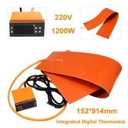 1Set 15 X 91CM 1200W 220V Guitar Side Bending Silicone Heat Blanket Integrated Digital Thermostat Controller Guitar Accessories