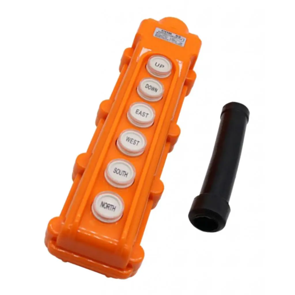 1 PC COB63 Hubbutton interrupteur grue pendentif renouvellement 6 voies/500 V