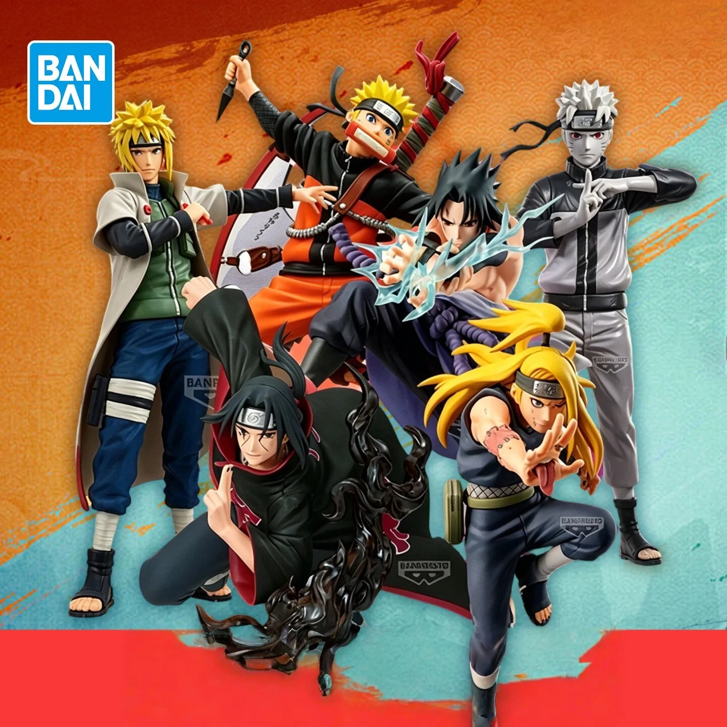

Bandai Naruto Shippuden Action Figure Naruto Uzumaki Sasuke Uchiha Collectible Pvc Statue Decor Collection For Adult Men Gift