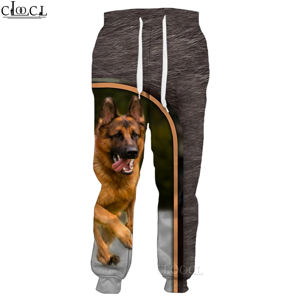 

CLOOCL Men Trousers 3D Graphics German Shepherd Printed Trousers Casual Pants Male Clothing Outdoor Jogging Sweatpants