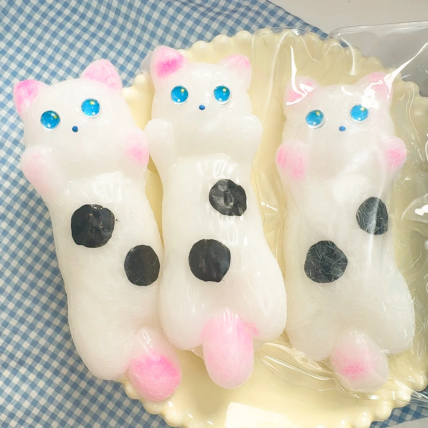 게으른 고양이의 시뮬레이션 크리 에이 티브 꼬집는 장난감 귀여운 고양이 짜기 느린 리바운드 액션 장난감 어린이를위한 성인 불안을 완화