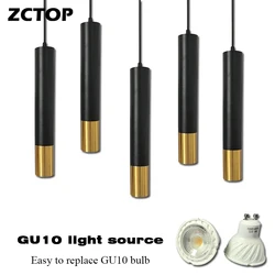 Minimalist LED Hanging Pendant Light for Bedroom Dining Room Kitchen Restaurant Decor Chandelier Pendant Lamp Bedside Light GU10