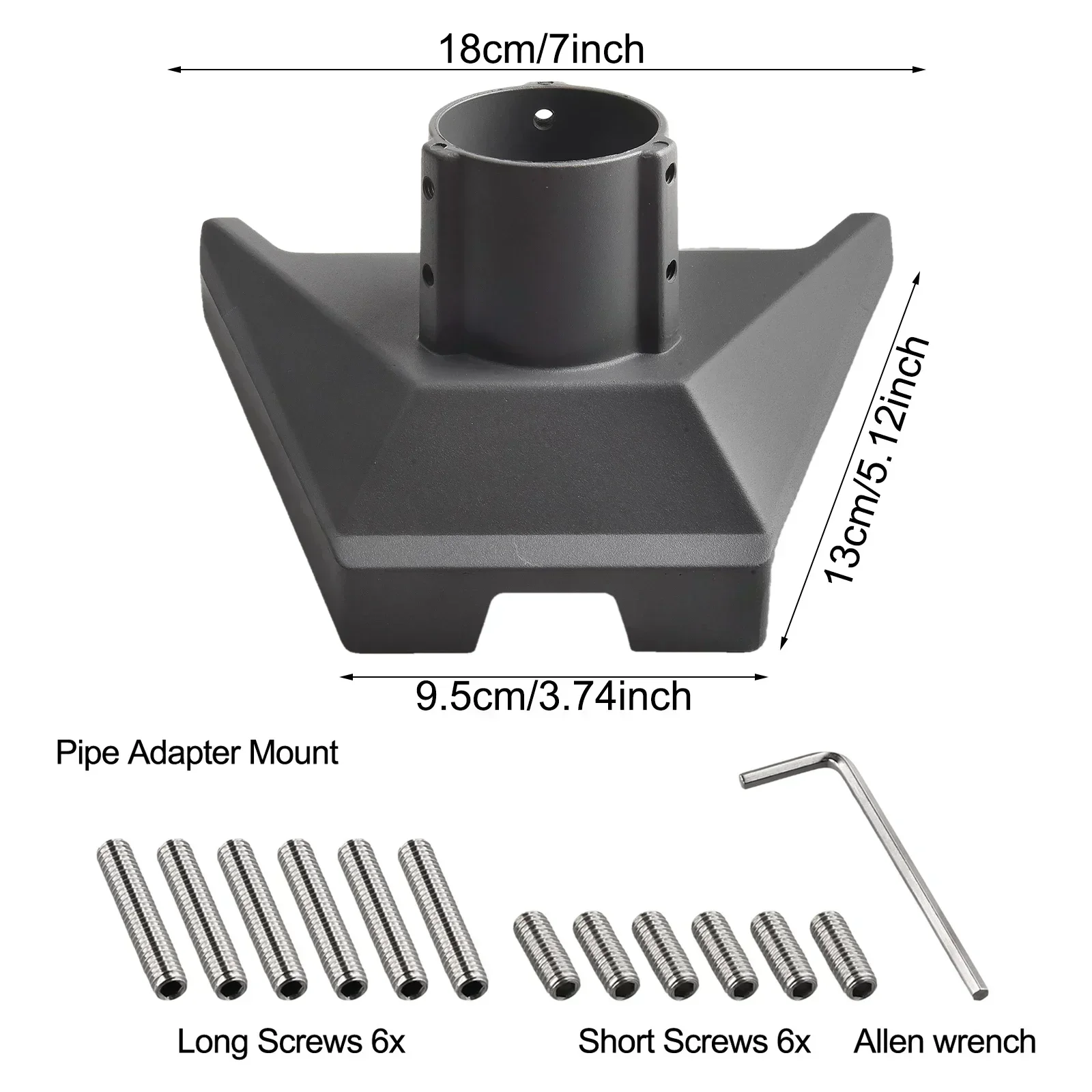 

1 шт., адаптер для крепления на столб из алюминиевого сплава 200*150*100 мм, гибкий позиционирующий комплект для быстрого крепления для Starlink для адаптера трубы Gen 3