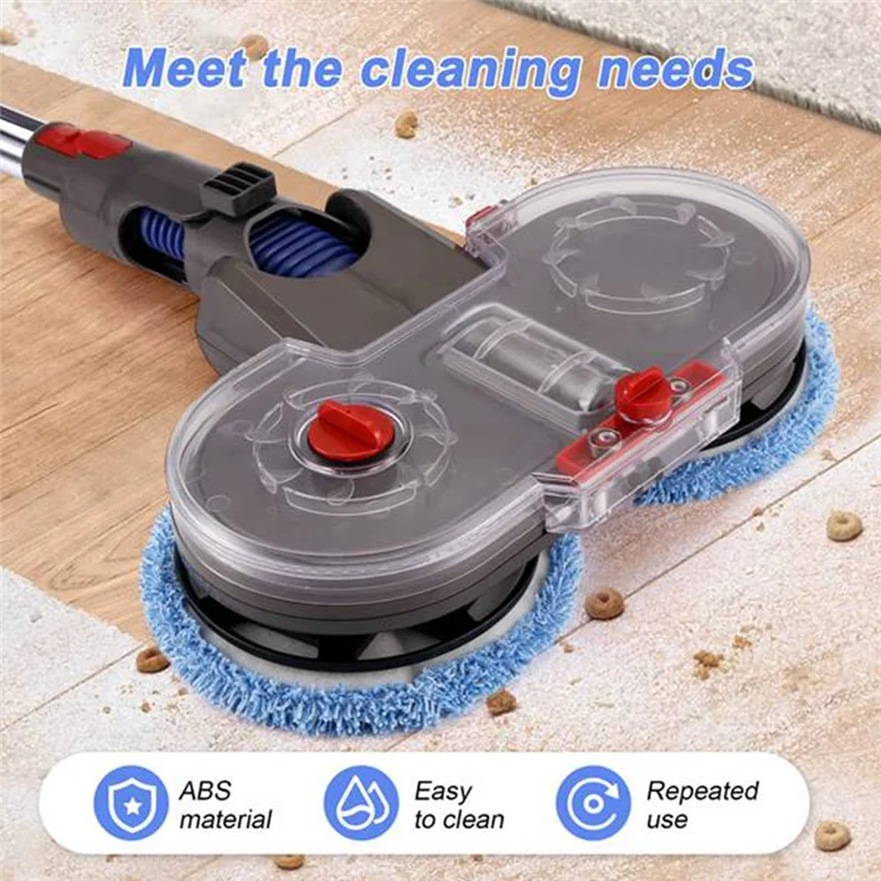 ABBK-Acco per testina per mop elettrico per aspirapolvere Dyson V15 V11 V10 V8 V7 con serbatoio dell'acqua staccabile 12 Mop riutilizzabile