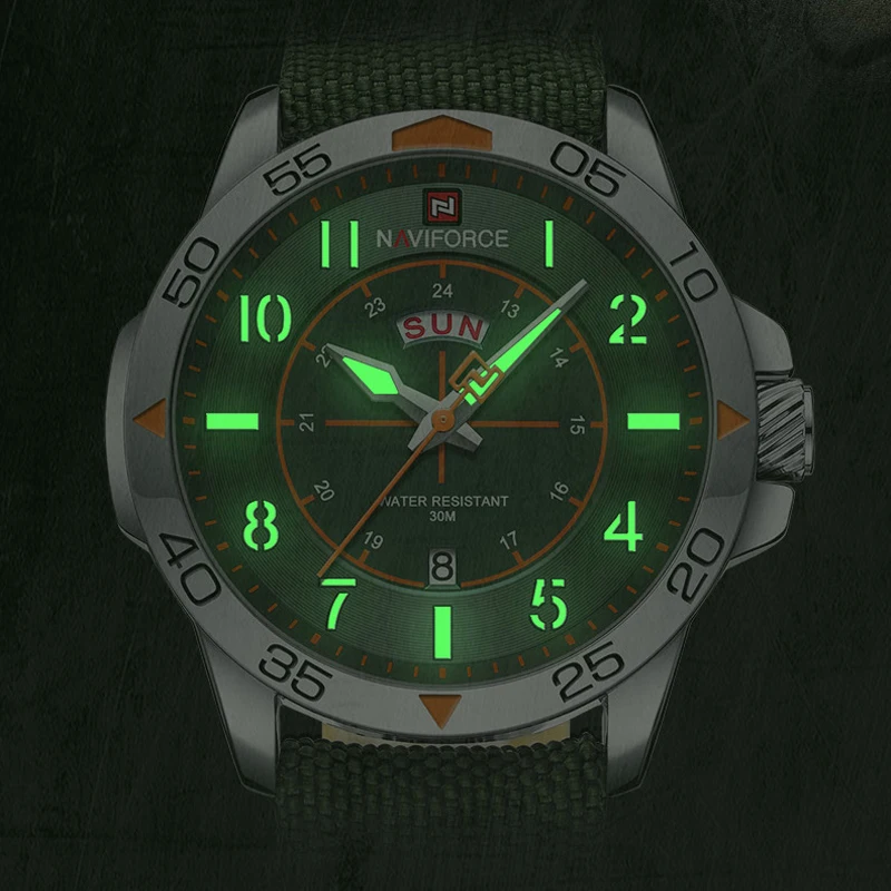 NAVIFORCE Watch for Men High Quality Sports Luminous Quartz Watches Waterproof Day and Date Display Gift Clock Relogio Masculino