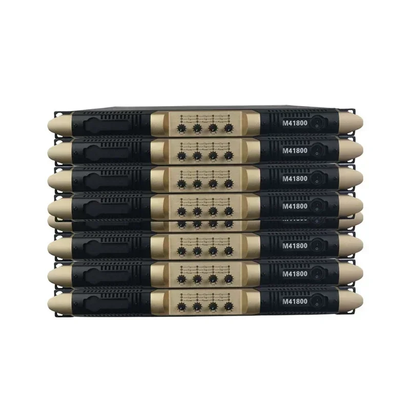 

DAP-M41800 Цифровой усилитель сабвуфера 1U Мощный стабильный 4x800 Вт Профессиональная мощная звуковая система 8 Ом