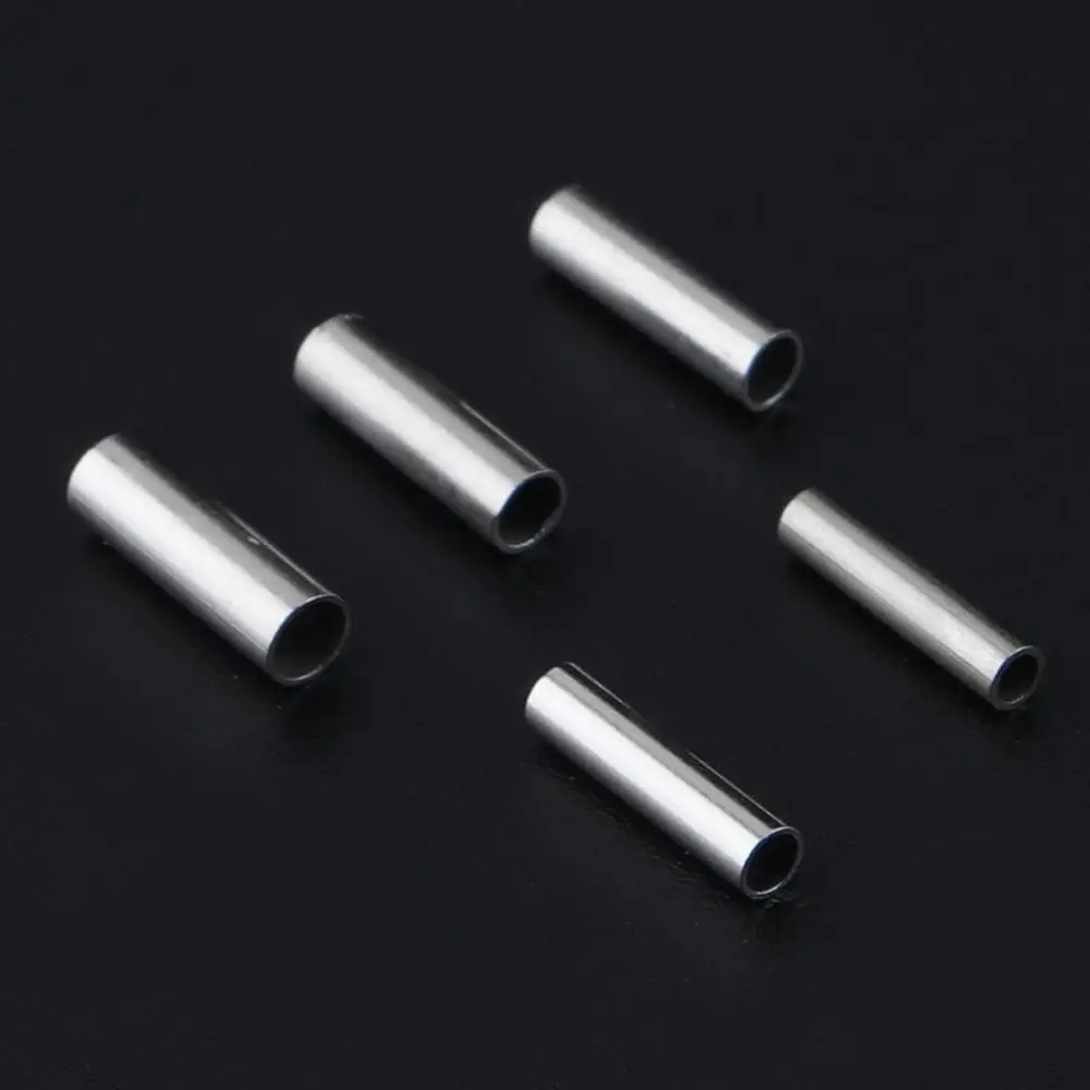 100pcs Round Copper Fishing Tube Fishing Wire Pipe Crimp Sleeves Connector Fishing Line Accessories Tool
