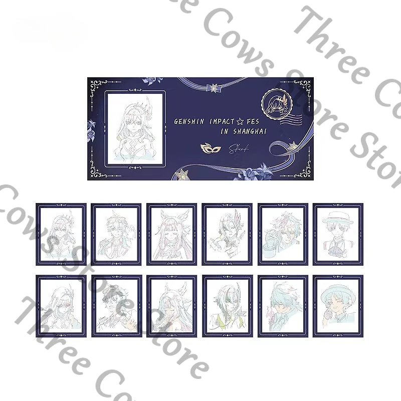 

Оригинальные коллекционные карточки Genshin Impact Skirk для косплея, мультяшные, с низким содержанием калорий, аксессуары, лазерные билеты, подарок для фанатов