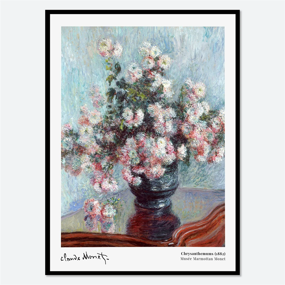 Claude Monet Spring Flowers 1864 Vintage Poster Claude Monet Print Monet Flowers Claude Monet Bouquet of Sunflowers Canvas Print