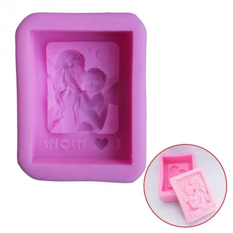 1 Stück Mutter hält Baby Love Mom Handwerk Silikon Seifenform Handwerk DIY Formen Kuchen Backform Muttertagsgeschenk