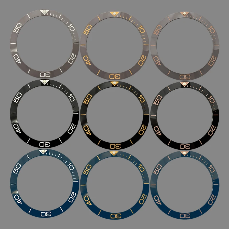 

38mm×30.7mm Tilt Ceramics Bezel Insert Ring For SUB GMT SKX007 SKX009 Watch Case NH35 NH36 Movement Men Watch Parts Replace