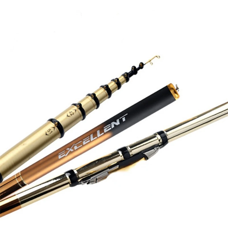 2022High Carbon Material Ultra-light and Ultra-hard Fishing Rod Multi-place Available Telescopic Rod Can Be Adjusted In 3 Sizes