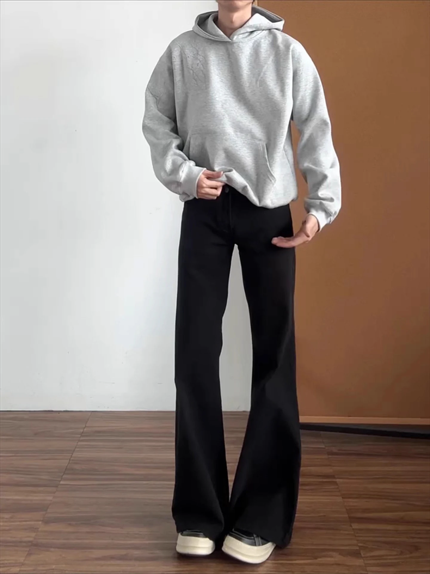 

Мужские джинсы Bla Le Blade с флисовой подкладкой, прямые, с высокой талией, повседневные, из смесового хлопка и полиэстера, износостойкие