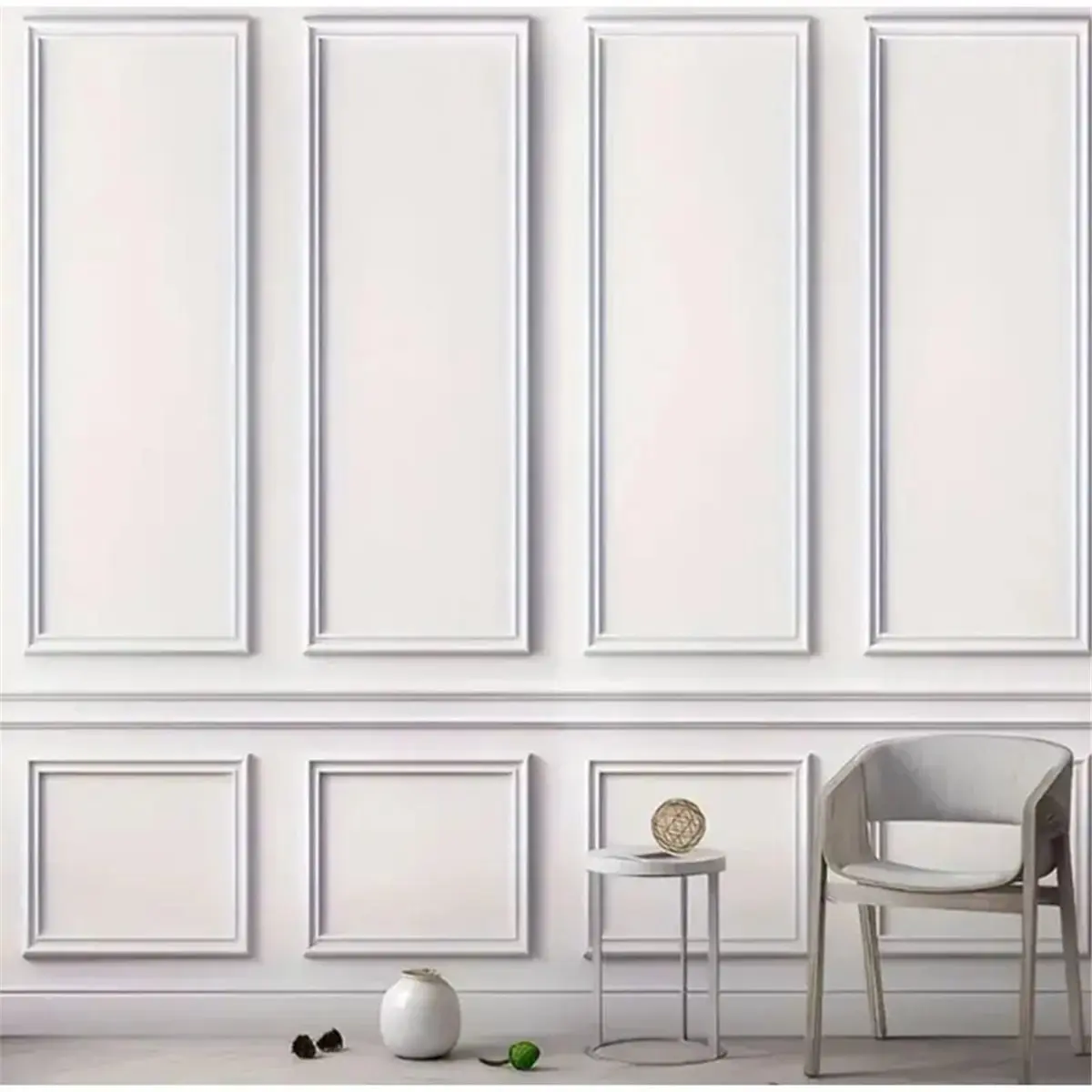Elegant Self-Adhesive 1 Roll Decorative Strips Picture Frame Shape Flexible Peel and Stick Trim for Wall Floor Furniture