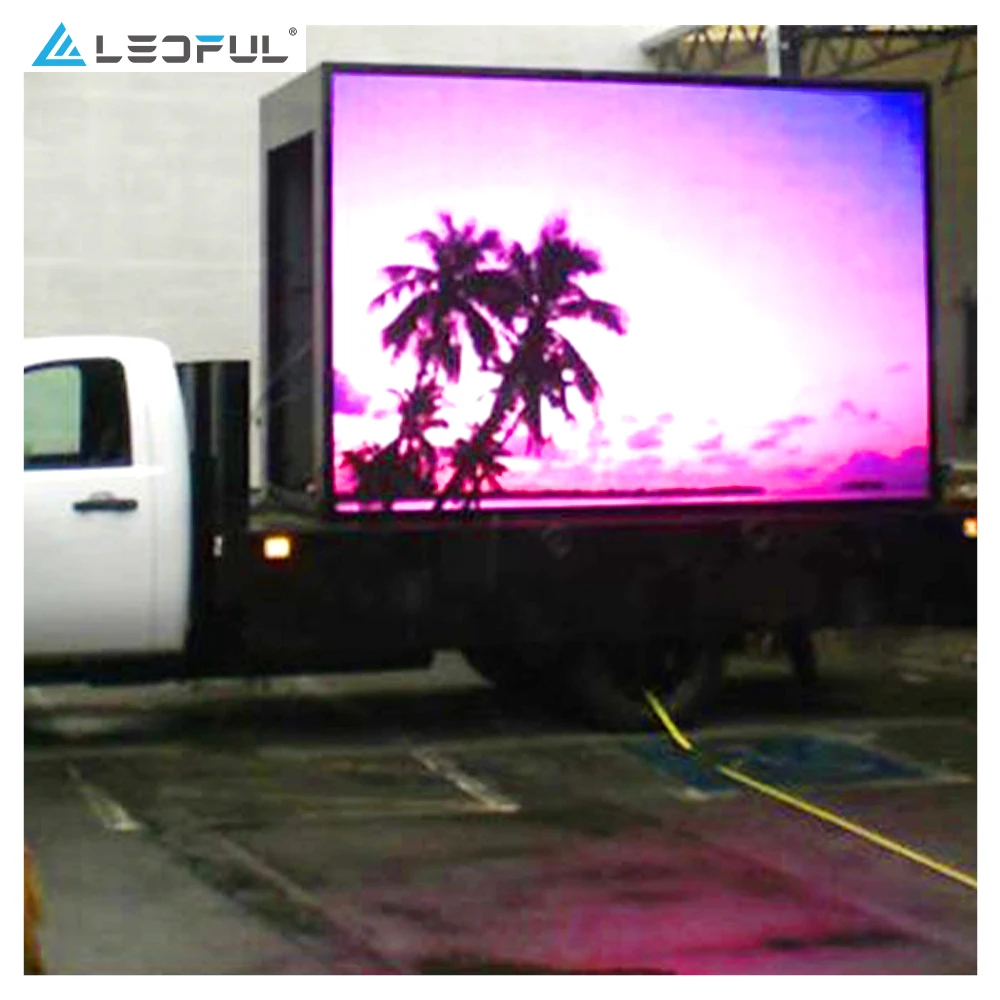 Customize Size P5 P6 P8 P10 Outdoor Advertising Mobile Led Billboard For Mobile Truck Video Wall