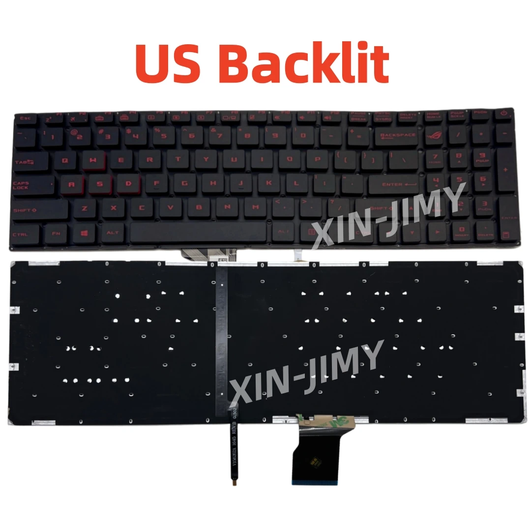 GL502 US Keyboard for  ASUS ROG FX80 FZ80 FX95/D GL504 ZX80G FX504 FX505 FX705 GL703/S GL703V/M/VM/GM FX86F red Backlit