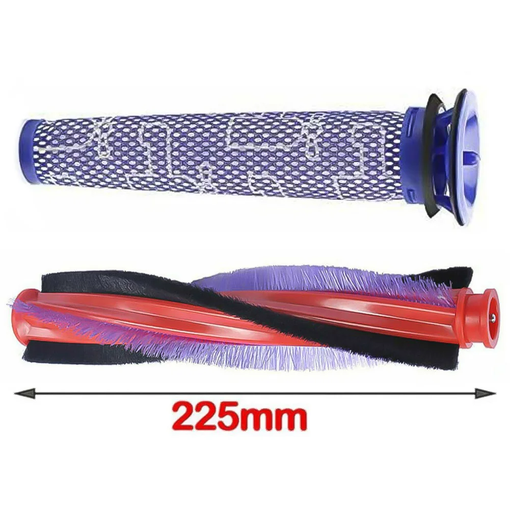 185/225mm Roller Brush Bar Rear Filter For Dyson V6 DC58 DC59 SV03 DC62 Vacuum Cleaner Sweeper Cleaning Replacement Vacuum Part