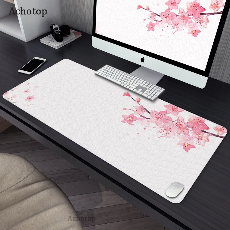 

Large Gaming Mousepad XXL Gamer 100% Waterproof Mouse Pad Size For Office Long Table Mat Kawaii Desk For Teen Girls For Bedroom