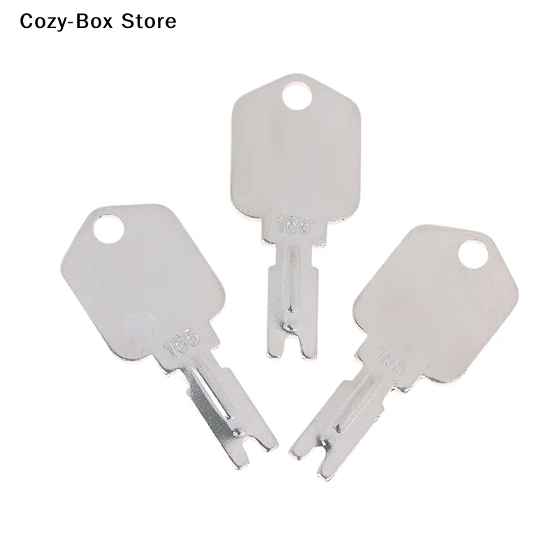 1/3/5Pcs For 166 186304 Forklift Key A214062 5133504 For Excavator Dozer Loader Backhoe Starter For Heavy Duty Equipment Keys