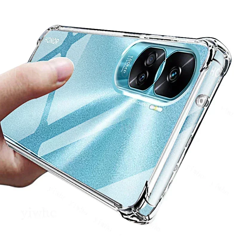 Clear Shockproof Phone Case for Huawei Honor 90 Lite Pro Transparent Silicone Case Back Cover 70 Lite Pro X8a X9a X7a X6 X5 5G