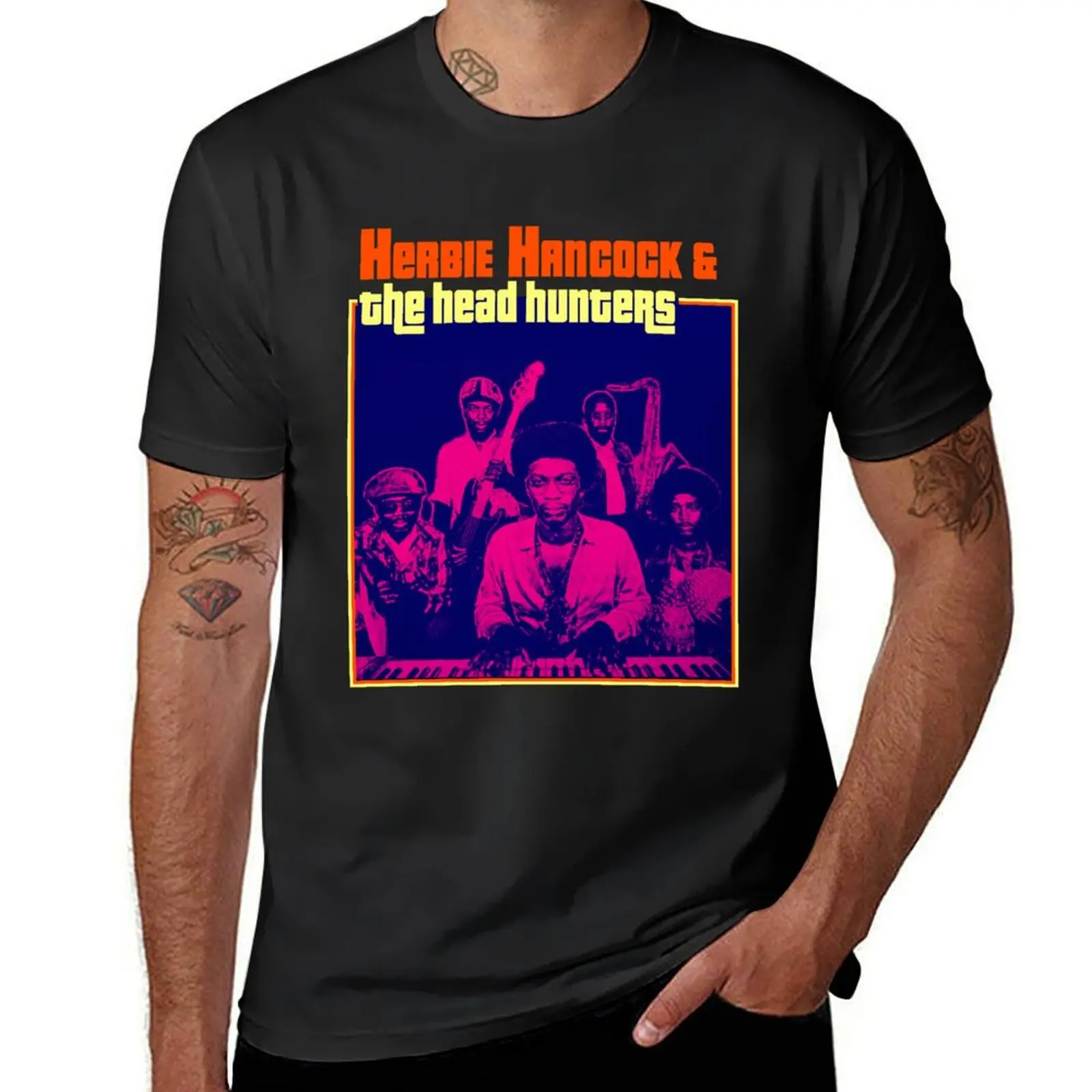 Herbie Hancock and the head hunters band T-Shirt quick-drying cute tops blanks mens t shirt graphic