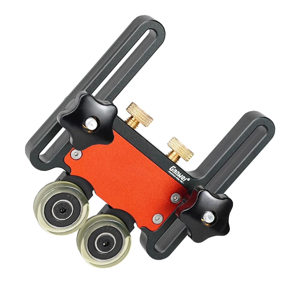 Table Saw Clear Cut Press Aluminum Alloy Precision Stock Guides Adjustable Bearing Roller Feeder T-Tracks for Table Saw Band Saw