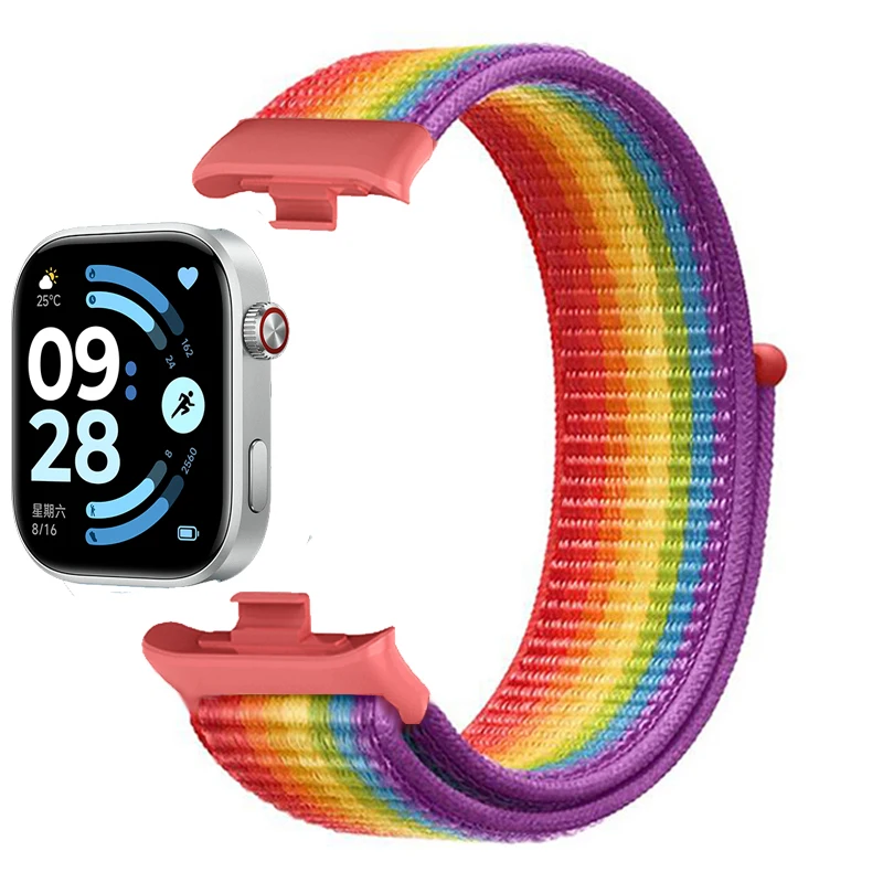 Armband für Redmi Uhr 6 5 4 Smartwatch Zubehör Sport Nylon Schleife Ersatzarmband Correa für Xiaomi Mi Band 8 9 Pro Band
