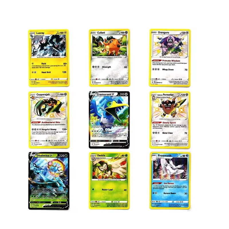 English 41/48/68/118/210 PCS Iron Metal Box Pokemon Trading Game Card Pokémon SCARLET VIOLET Pokemon Booster Playing Cards Toy